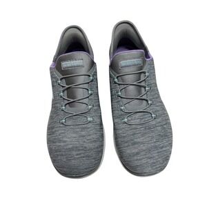 Women's Sz 9 Sketchers Slip Ins Hands Free Summits Dazzling Haze Shoes Sneakers